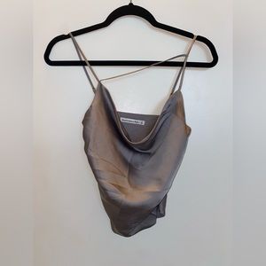 Abercrombie & Fitch Cowl Neck Satin Top